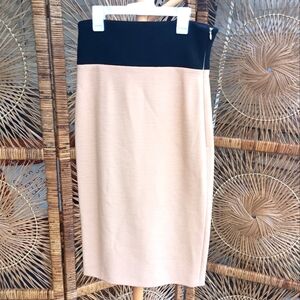 NWOT Fausto Puglish 100% Wool And Silk Made  In Italy Elegant Black/Tan Skirt_8